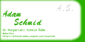 adam schmid business card
