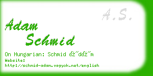 adam schmid business card